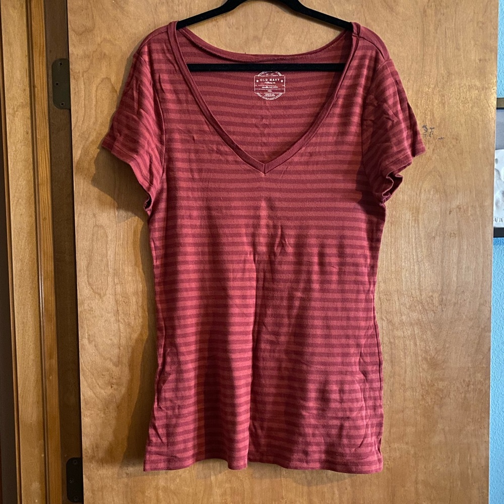 Red striped t-shirt from Old Navy